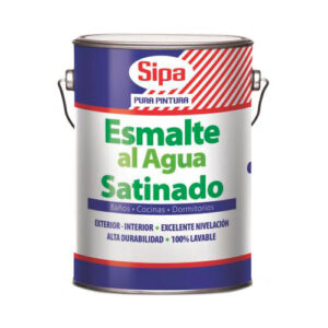ESMALTE AL AGUA SATINADO BLANCO GL SIPA