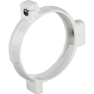 ABRAZADERA TUBO BAJADA 80 MM BLANCO HOFFENS
