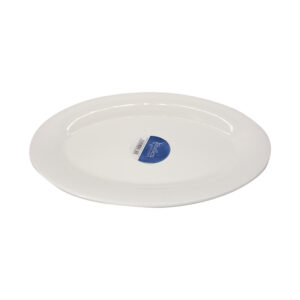 FUENTE OVAL 35.5 CM  PORCELANA BLANCA HALLEN